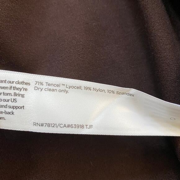 NWT Eileen Fisher Tencel Lyocell Knit Cardigan Brown S — Minimalist - Picture 6 of 9